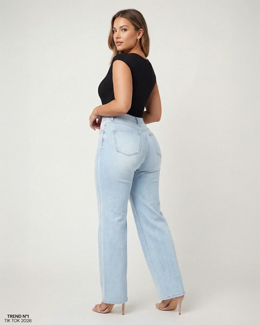 Remerie | Mid Rise BBL Wide Leg Jeans