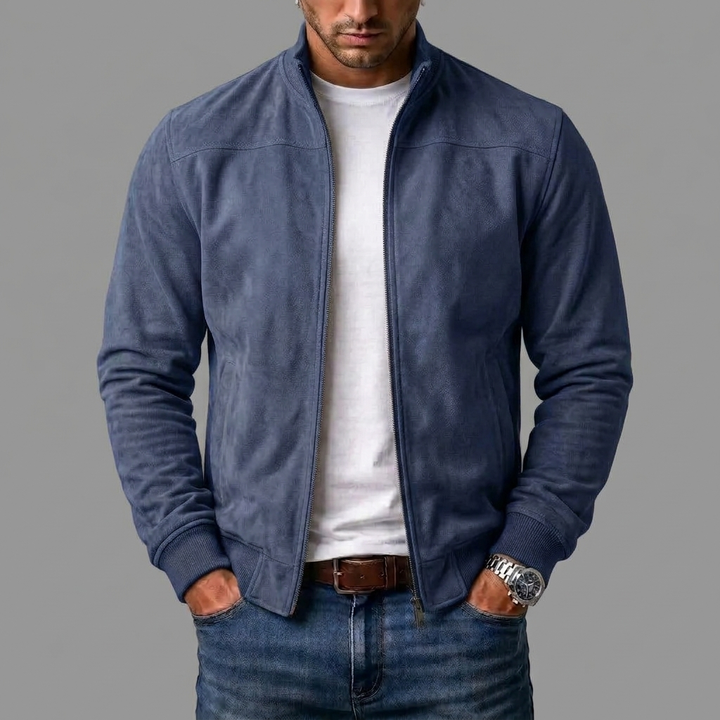Rhett | Suede Bomber Jacket
