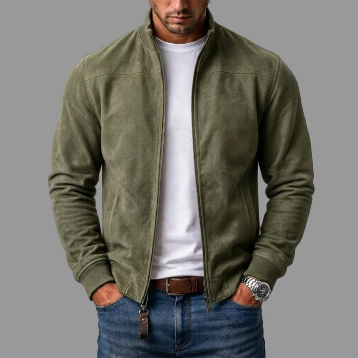 Rhett | Suede Bomber Jacket