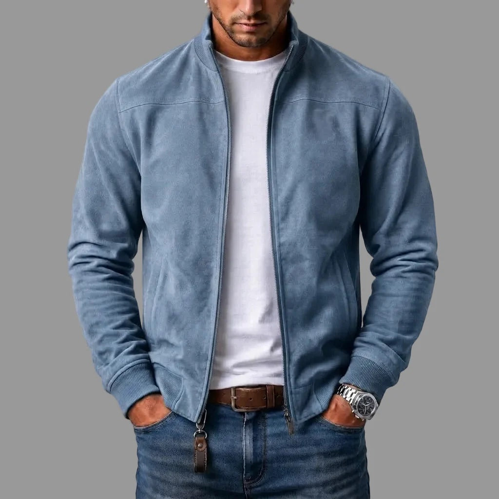 Rhett | Suede Bomber Jacket