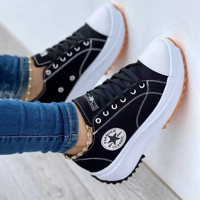 Ricabelle | Women's Platform Lace-Up Sneakers
