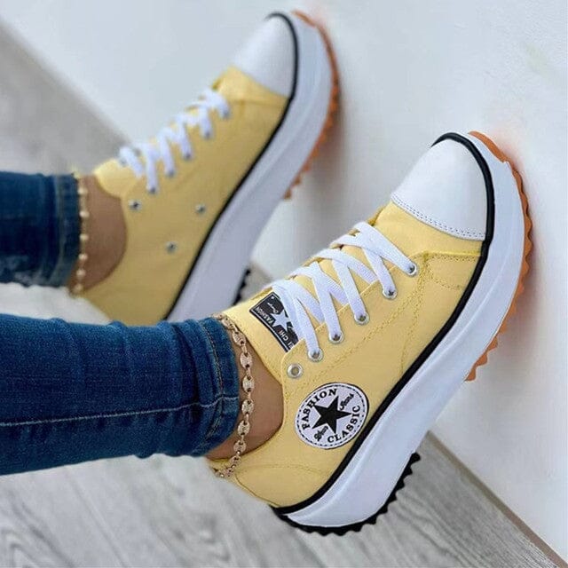 Ricabelle | Women's Platform Lace-Up Sneakers