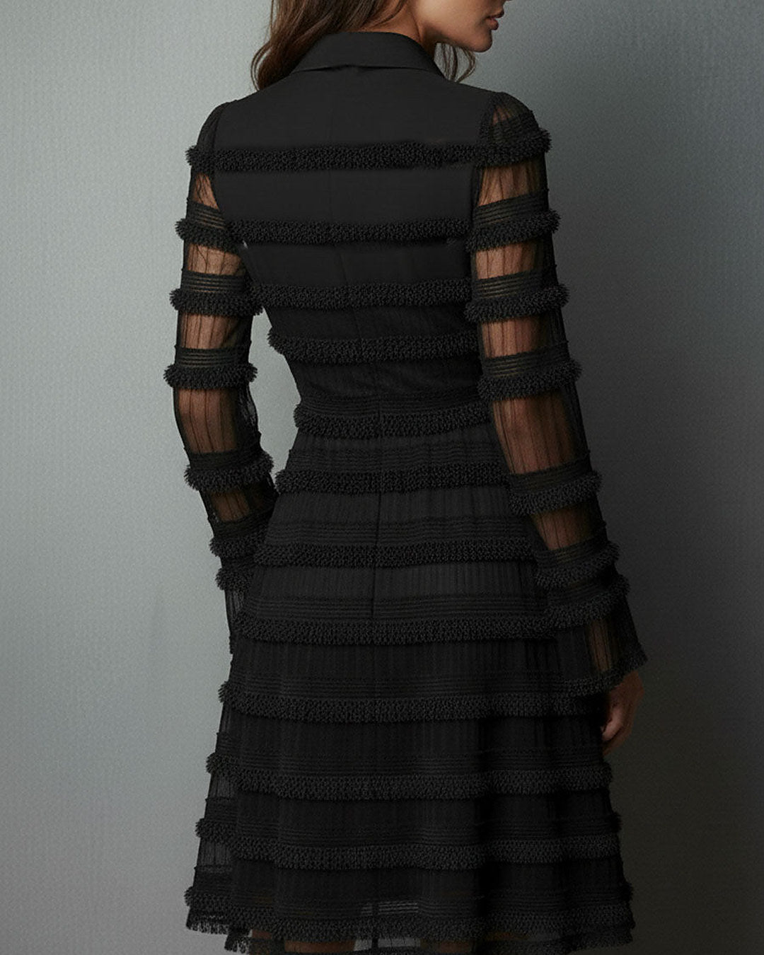 Rosalia | Fringed V-Neck Mini Dress