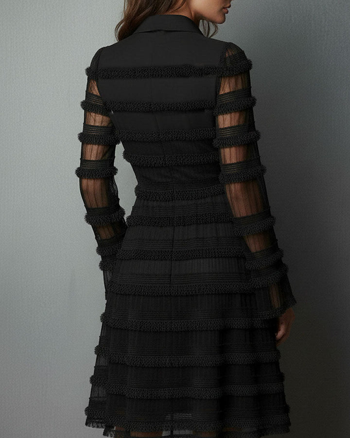 Rosalia | Fringed V-Neck Mini Dress