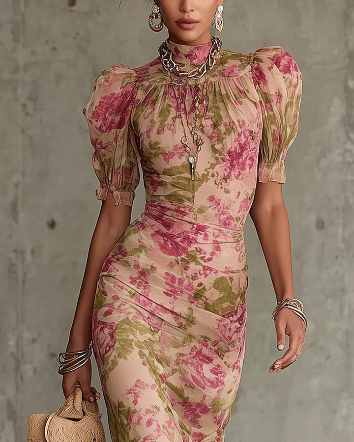 Rosalina | Vintage Rose Maxi Dress