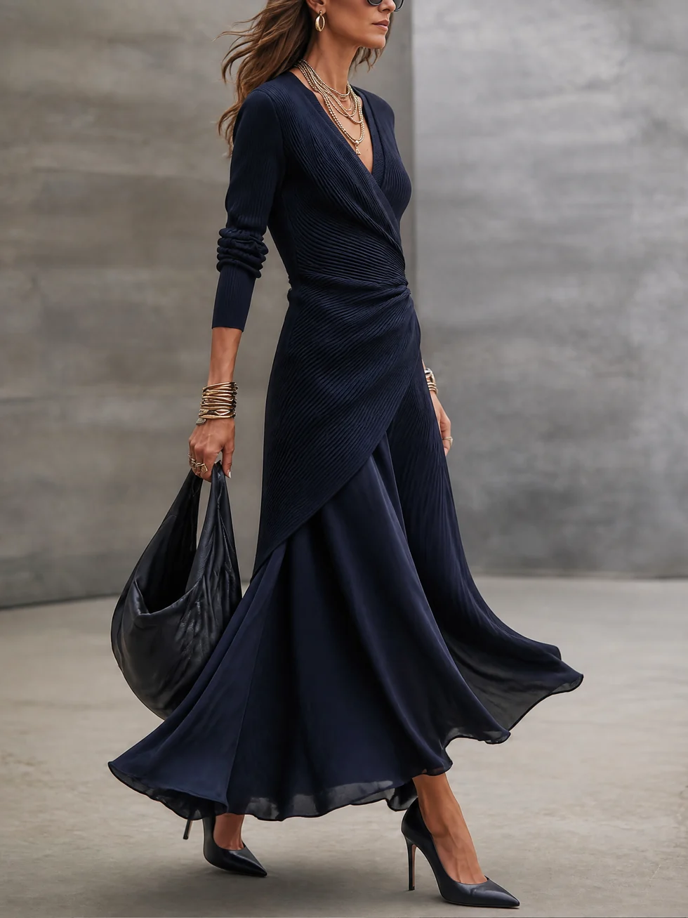 Tamara | Satin Wrap Maxi Dress