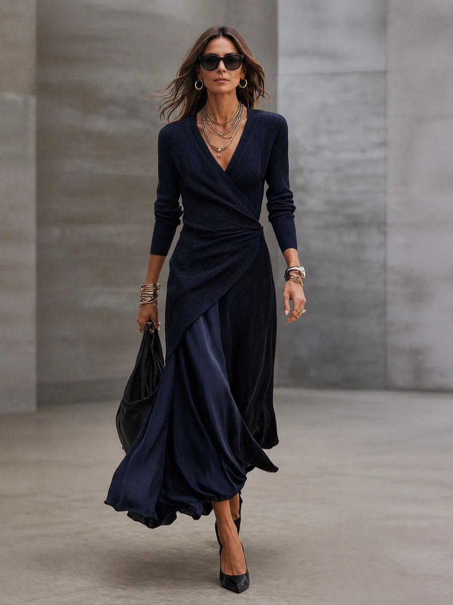 Tamara | Satin Wrap Maxi Dress