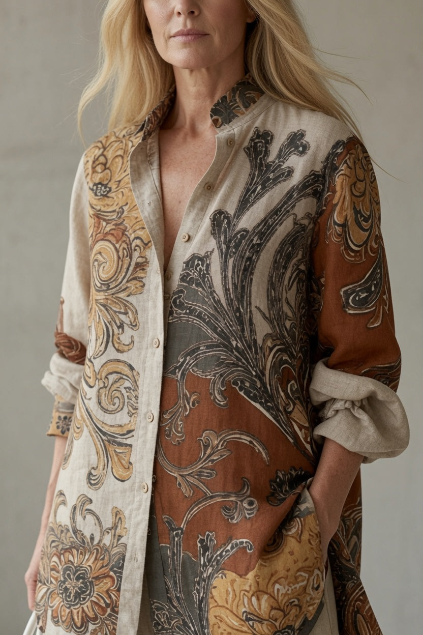 Tara | Printed Button-Up Set