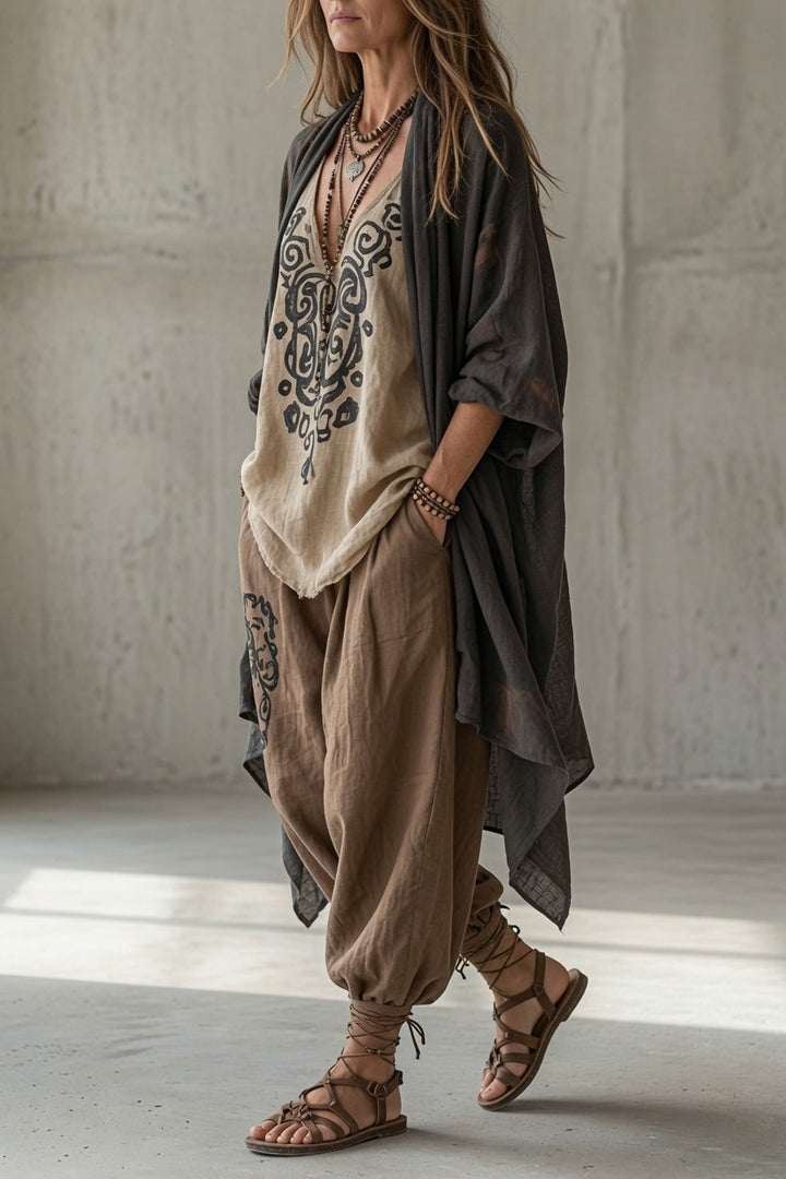 Tara | Three-Piece Cardigan Set
