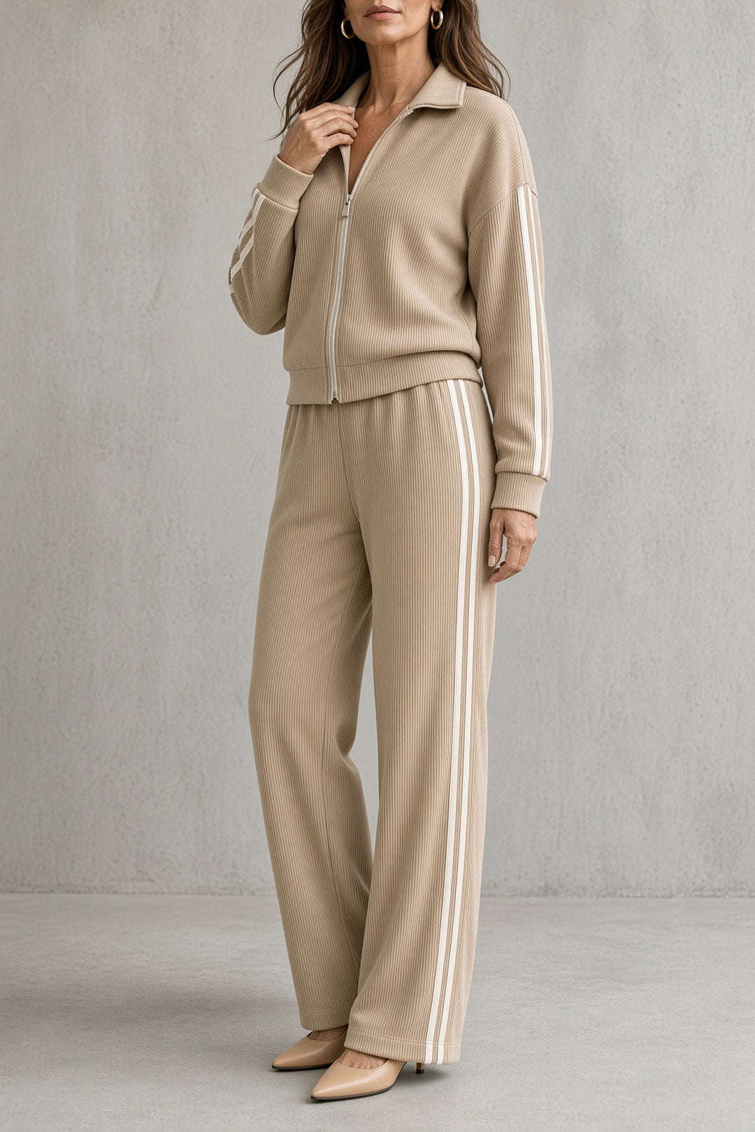 Tara | Zip-Front Two-Piece Set