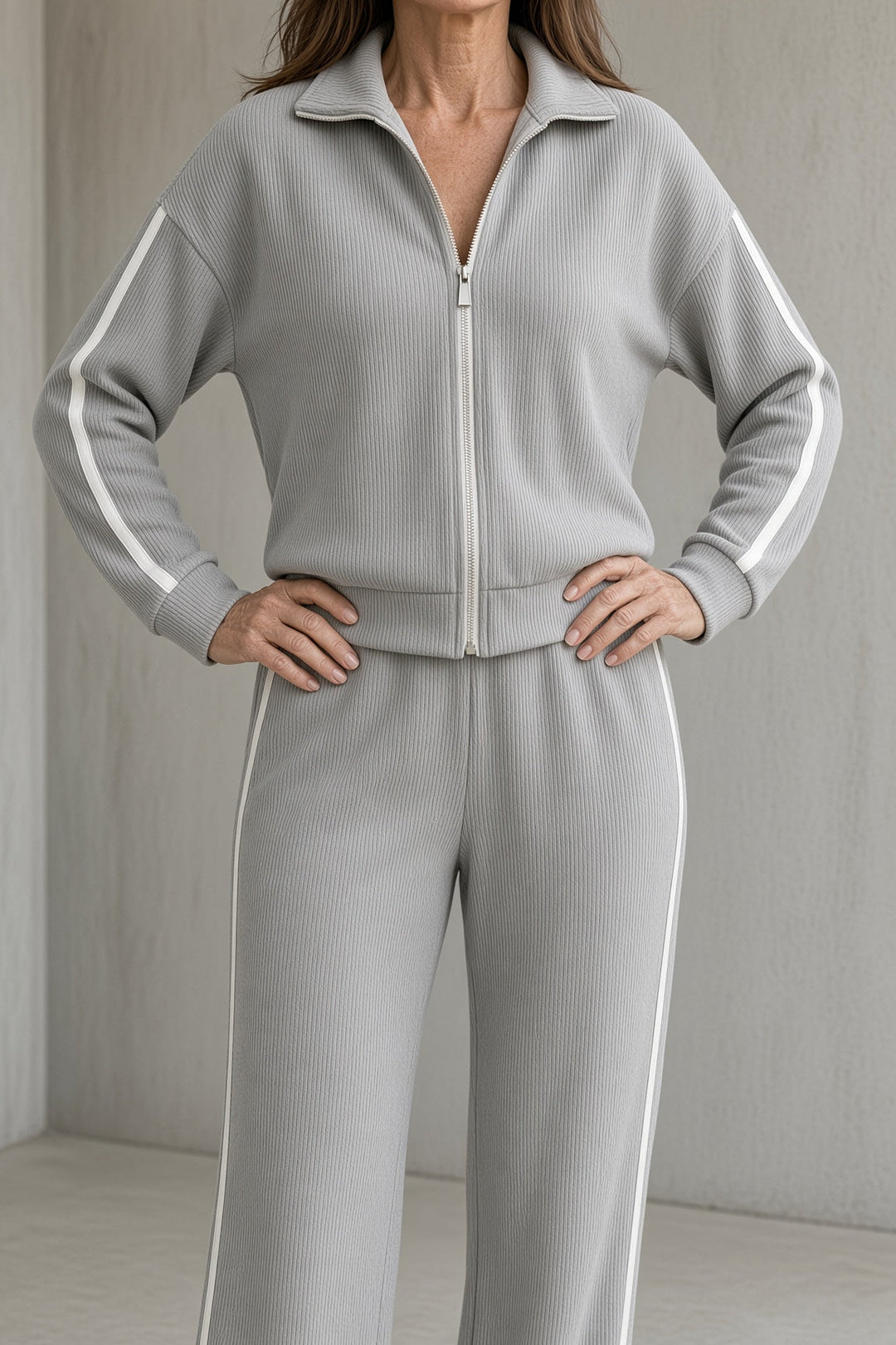 Tara | Zip-Front Two-Piece Set