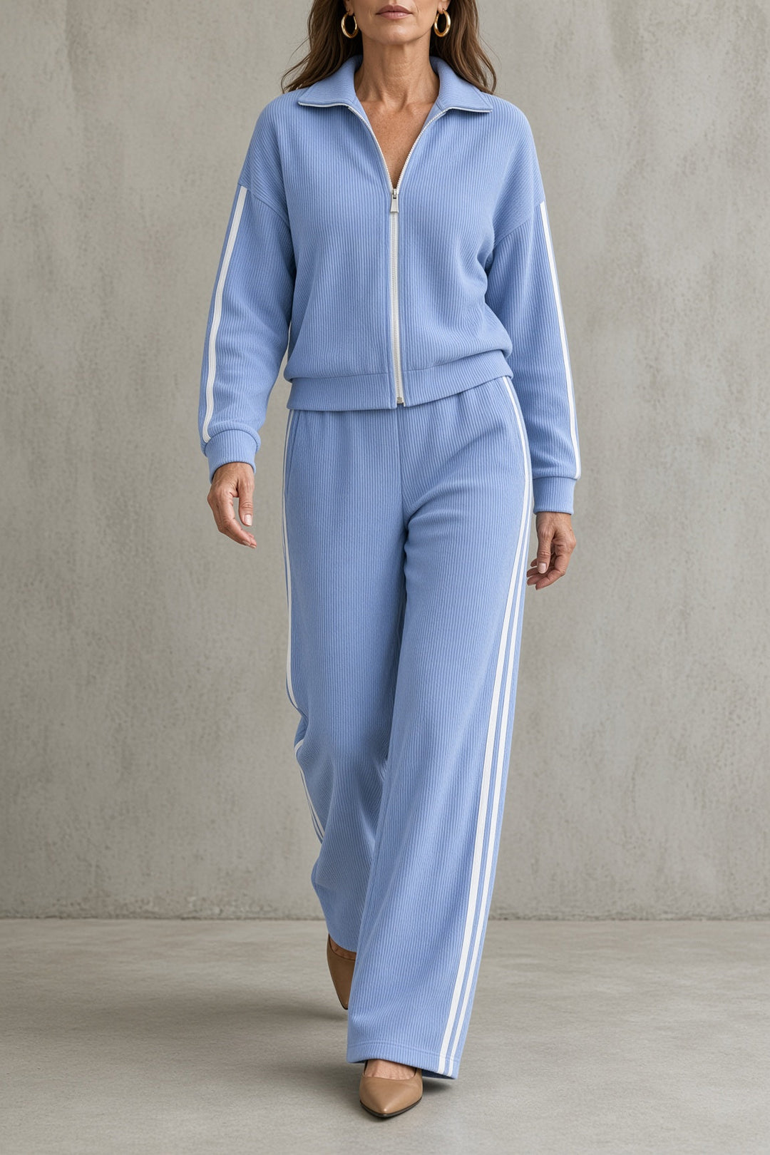 Tara | Zip-Front Two-Piece Set