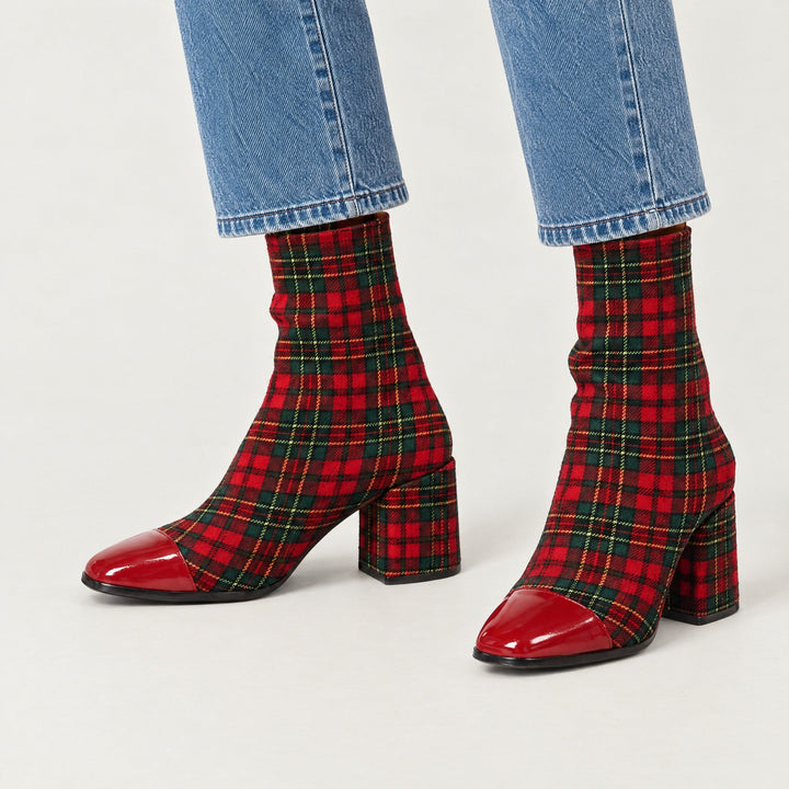 Tessa | Square-Toe Block Heel Ankle Boots