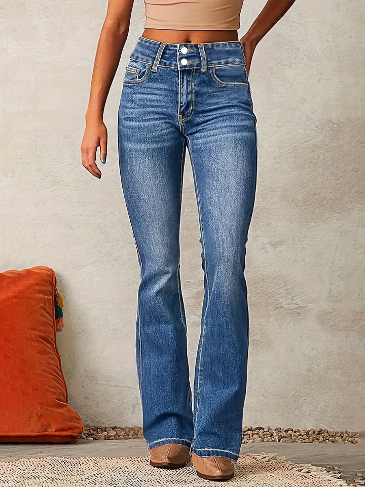 Tierra | High-Waisted Skinny Jeans with Zipper Detail