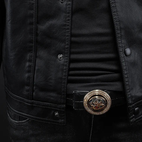 Micheal | Rider Leather Jacket with Rugged Charm