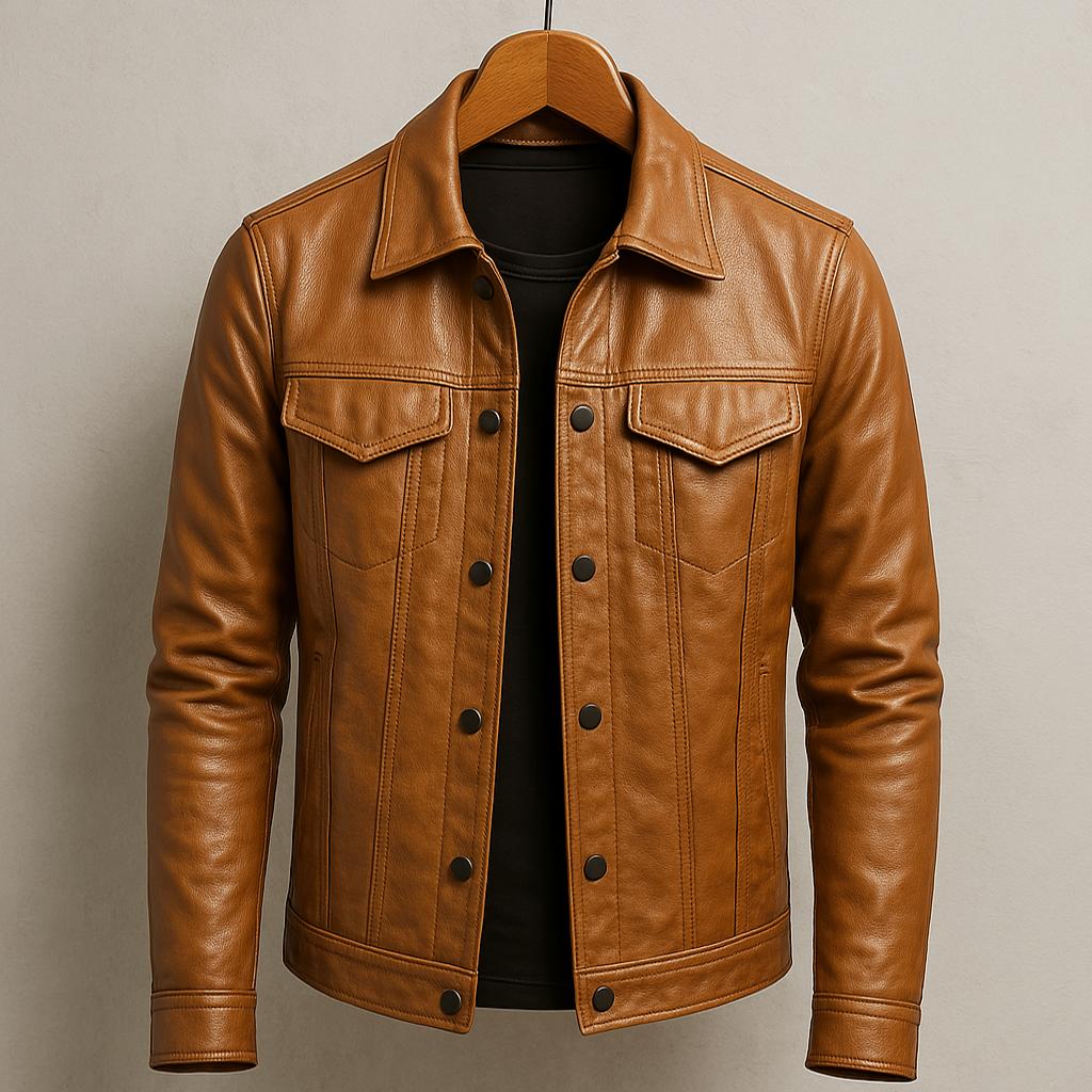Micheal | Rider Leather Jacket with Rugged Charm