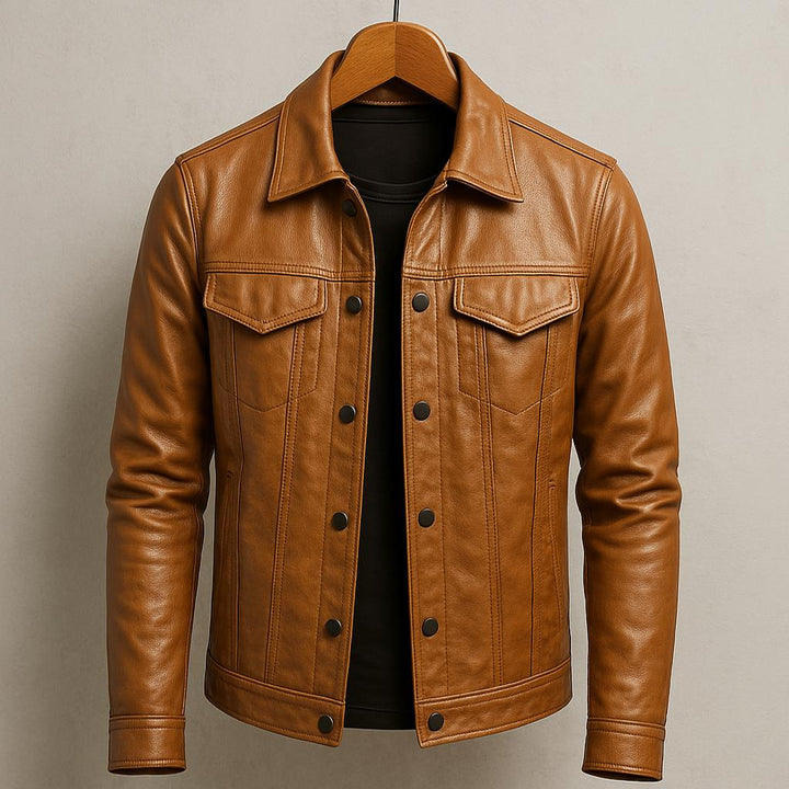 Micheal | Rider Leather Jacket with Rugged Charm