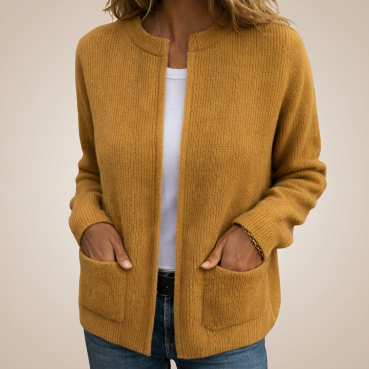 Veda | Warm Knit Zip Cardigan