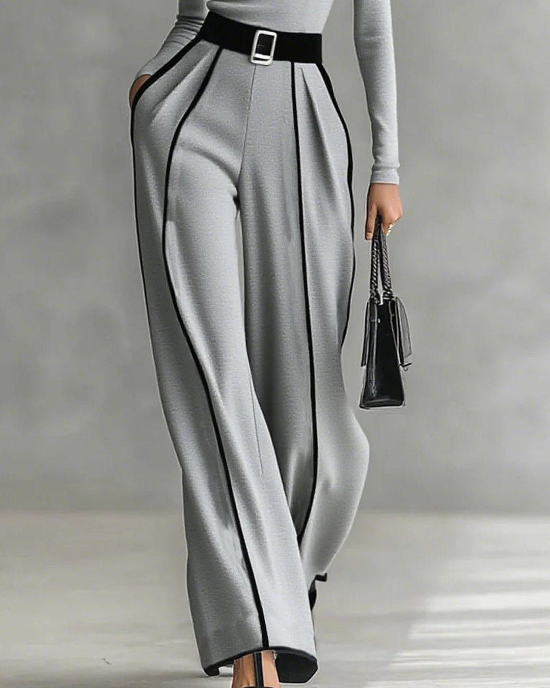 Vera | Contrast-Trim Two-Piece Set