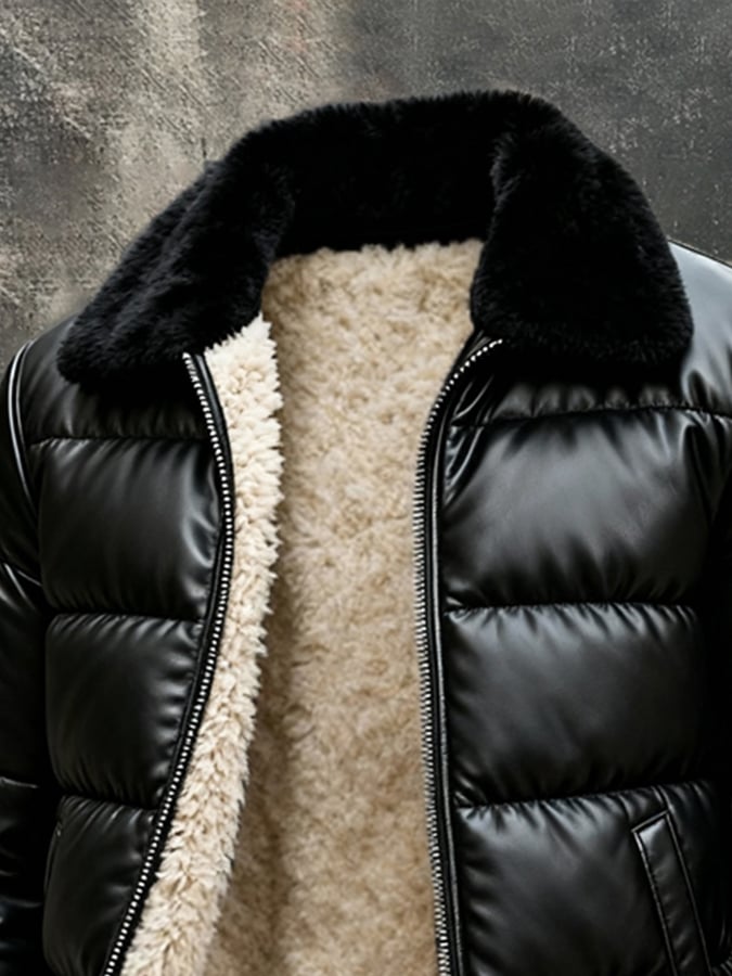 Viktor | Fully Insulated Leather-Look Jacket