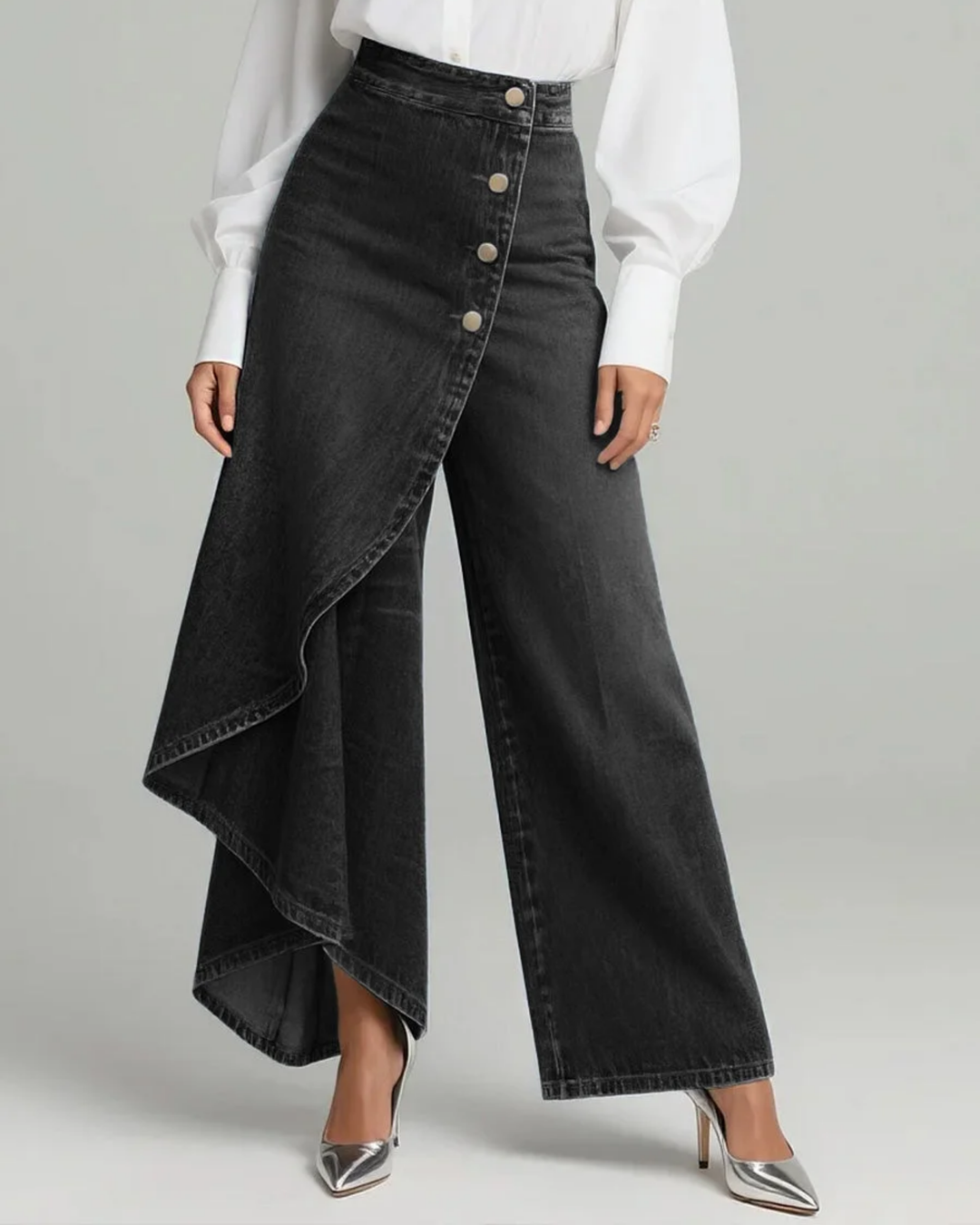 Vivienne | Slim Wrap Denim Jeans with Stretch