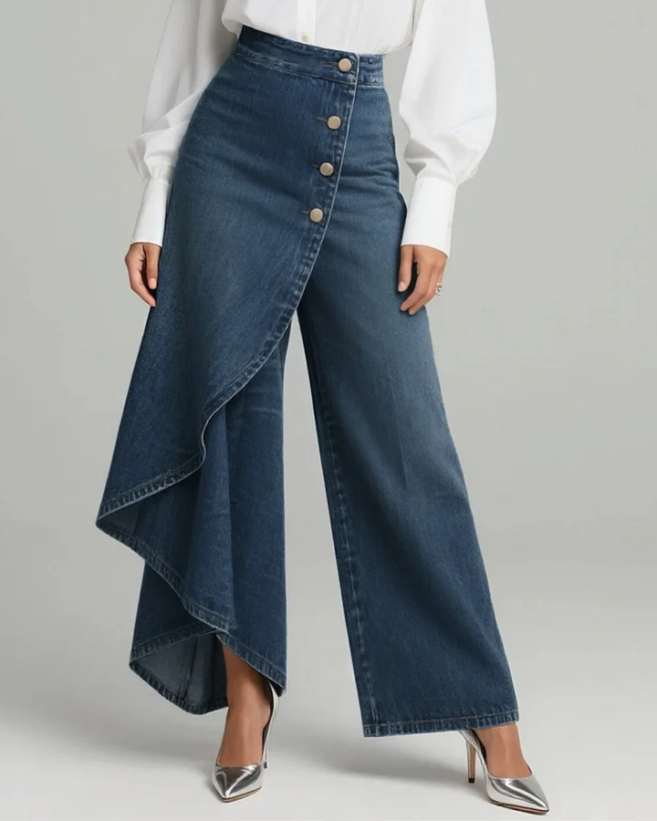 Vivienne | Slim Wrap Denim Jeans with Stretch