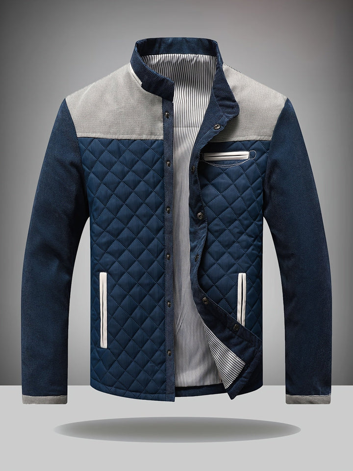 Wyatt | Quilted Stand Collar Jacket