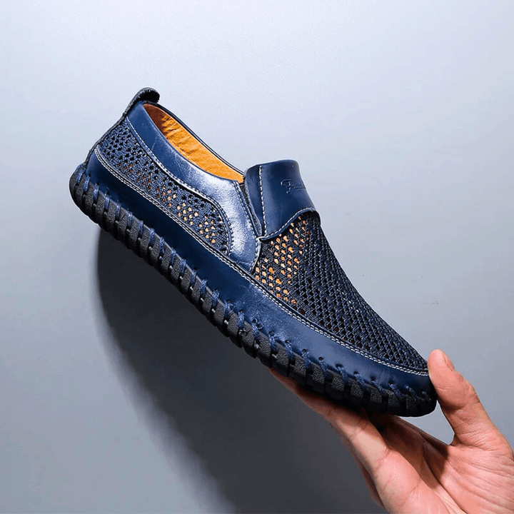 Zanjo | Breathable Leather Slip-On Casual Shoes